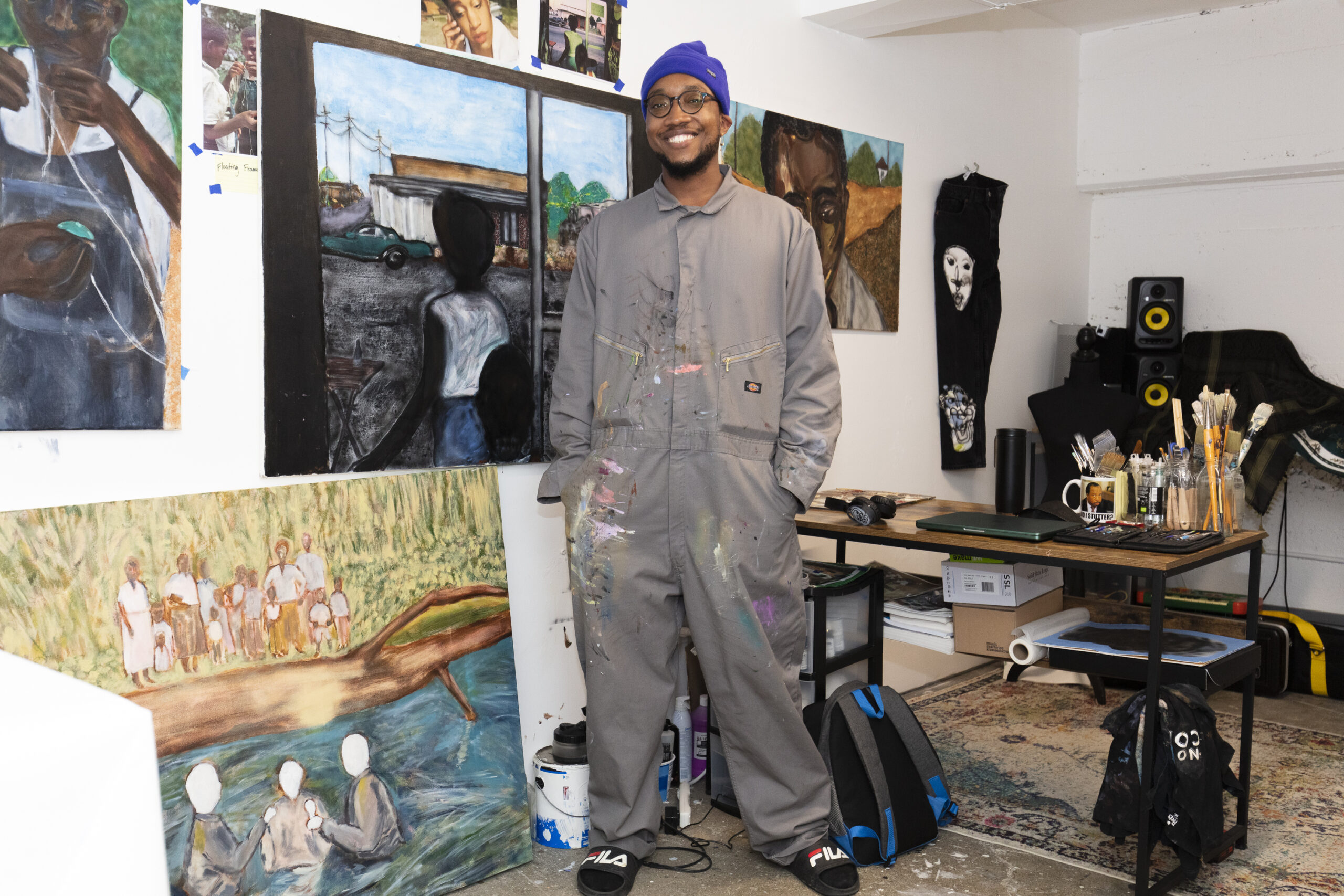 Black creators collaborating across art, music, film, and digital media